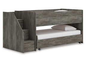 Frandern Gray Twin over Twin Loft Bed (Online Special Price) - Ornate Home