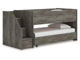 Frandern Gray Twin over Twin Loft Bed - Ornate Home
