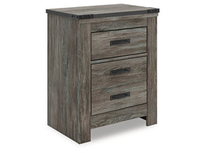 Frandern Gray Two Drawer Night Stand (Online Special Price) - Ornate Home