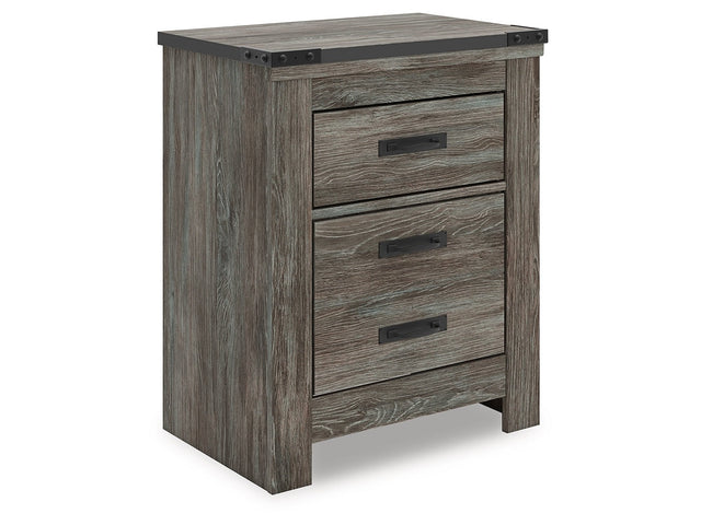 Frandern Gray Two Drawer Night Stand (Online Special Price) - Ornate Home