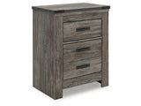 Frandern Gray Two Drawer Night Stand - Ornate Home