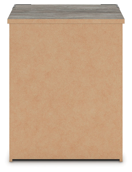 Frandern Gray Two Drawer Night Stand - Ornate Home