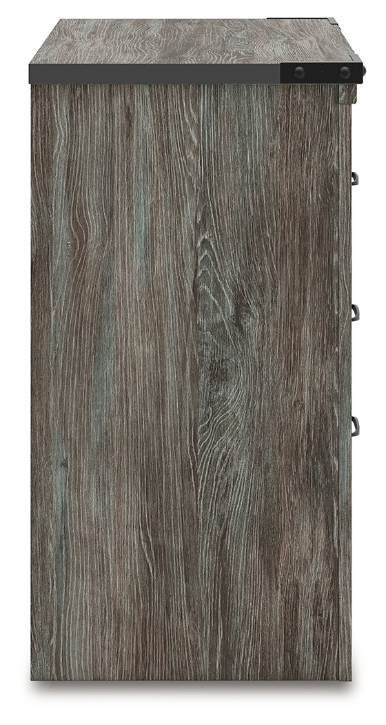 Frandern Gray Two Drawer Night Stand - Ornate Home