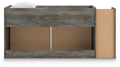 Frandern Warm Gray Twin Loft Bed with Drawer Storage - Ornate Home