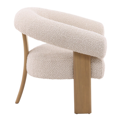 Frankie Cream/Natural Occasional Chair - Ornate Home