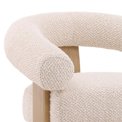 Frankie Cream/Natural Occasional Chair - Ornate Home