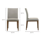 Frankie Grey Dining Chair (Set of 2) - Ornate Home