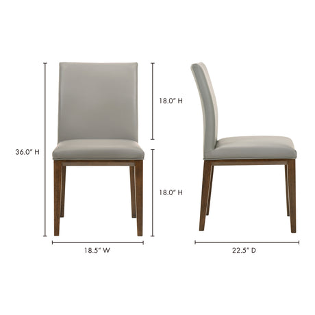 Frankie Grey Dining Chair (Set of 2) - Ornate Home