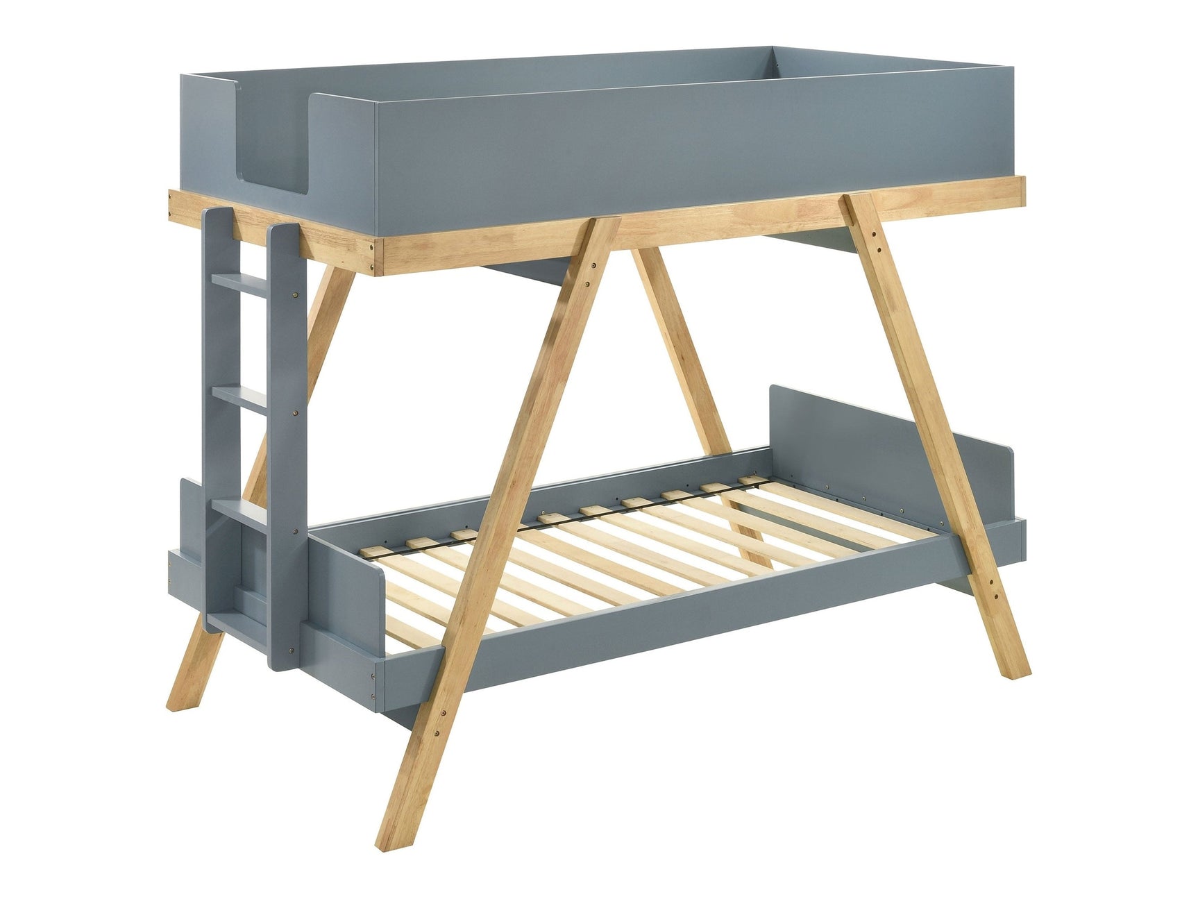 Frankie Van Courtland Blue Twin Over Twin Bunk Bed - Ornate Home