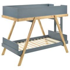 Frankie Van Courtland Blue Twin Over Twin Bunk Bed - Ornate Home