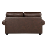 Franklin Brown Loveseat - Ornate Home