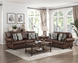 Franklin Brown Loveseat - Ornate Home