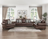 Franklin Brown Loveseat - Ornate Home