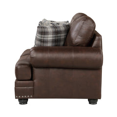 Franklin Brown Loveseat - Ornate Home