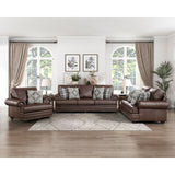 Franklin Brown Loveseat - Ornate Home