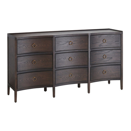 Franklin Brown Nine-Drawer Dresser - Ornate Home