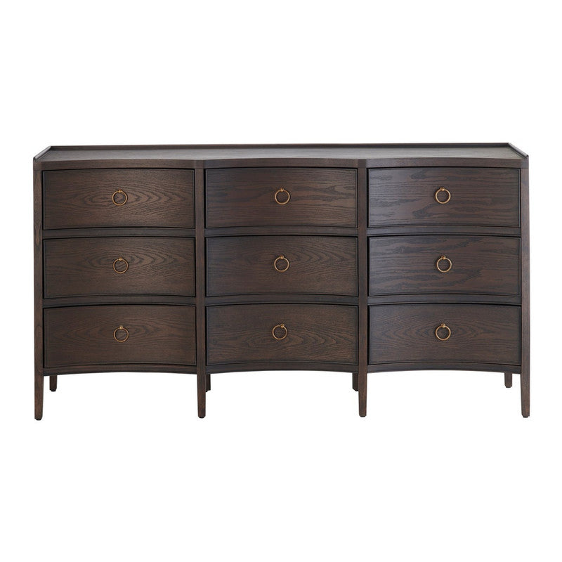Franklin Brown Nine-Drawer Dresser - Ornate Home