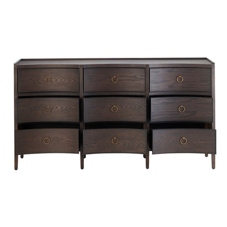 Franklin Brown Nine-Drawer Dresser - Ornate Home