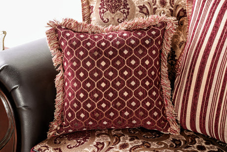 Franklin Burgundy/Espresso Chair - Ornate Home