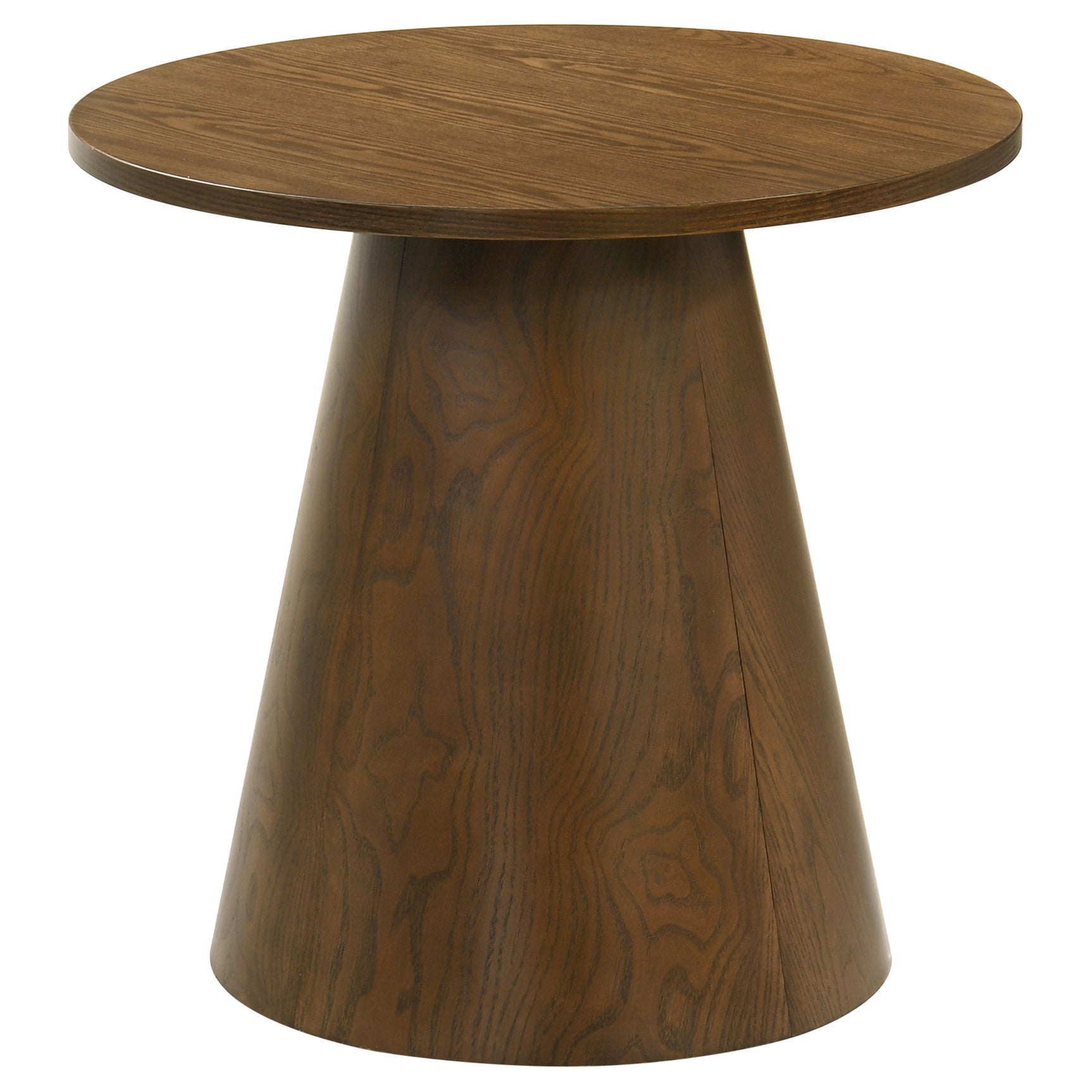 Franklin Dark Brown 2-piece Round Pedestal Coffee Table Set - Ornate Home