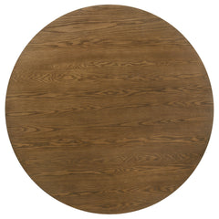 Franklin Dark Brown 5-piece 54-inch Round Dining Table Set - Ornate Home