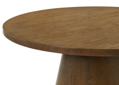 Franklin Dark Brown 5-piece 54-inch Round Dining Table Set - Ornate Home