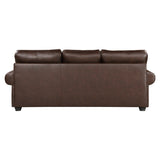 Franklin Dark Brown Sofa & Loveseat - Ornate Home