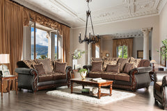 Franklin Dark Brown/Tan Chair - Ornate Home
