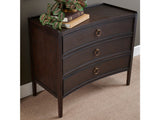 Franklin Dark Brown Three-Drawer Chest - Ornate Home