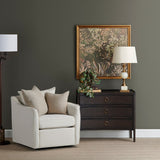Franklin Dark Brown Three-Drawer Chest - Ornate Home