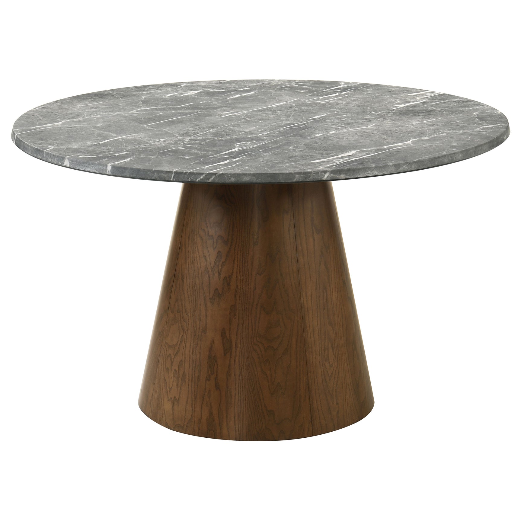 Franklin Dark Oak 59-inch Round Dining Table - Ornate Home