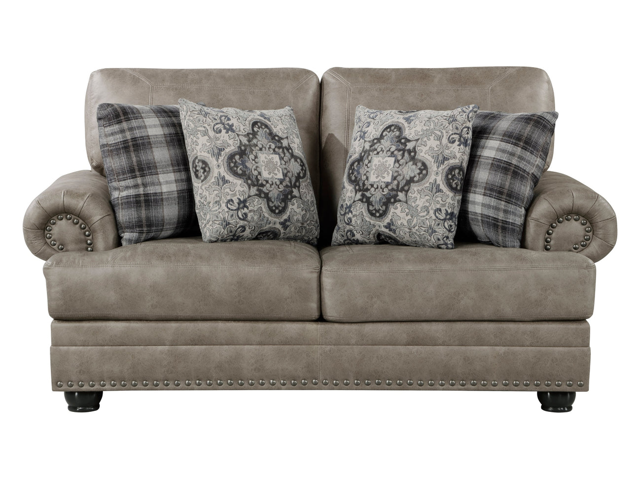 Franklin Espresso Loveseat - Ornate Home
