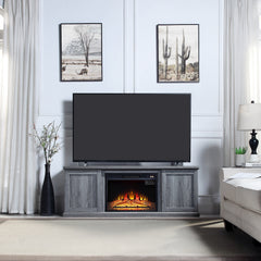 Franklin Fireplace in Grey - Ornate Home