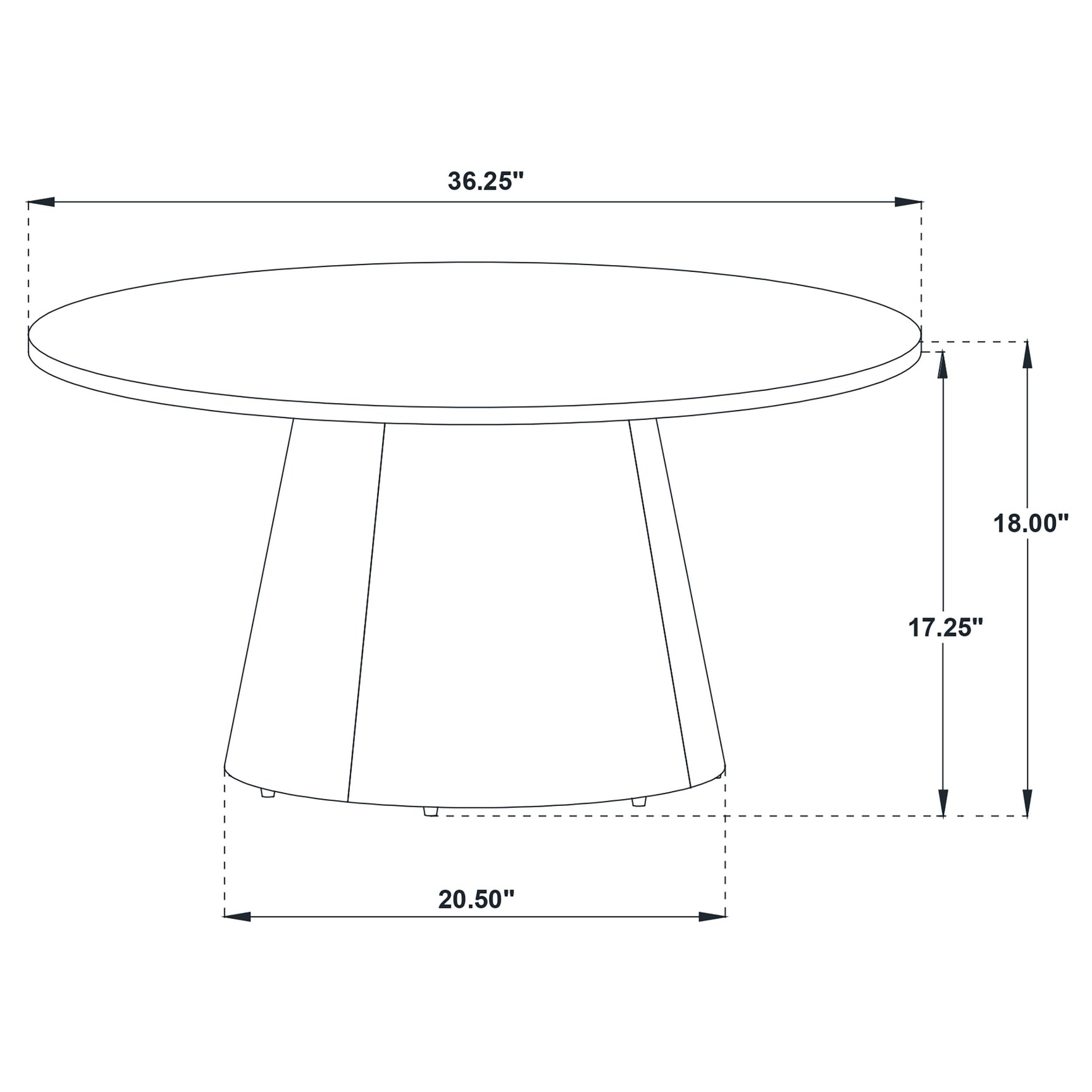 Franklin Grey/Dark Brown 3-piece Round Pedestal Coffee Table Set - Ornate Home