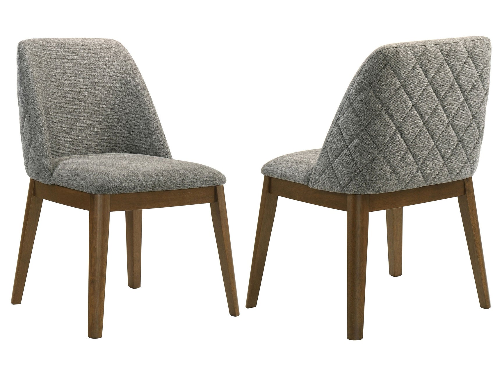 Franklin Grey/Dark Oak Upholstered Dining (Set of 2) - Ornate Home