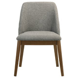 Franklin Grey/Dark Oak Upholstered Dining (Set of 2) - Ornate Home