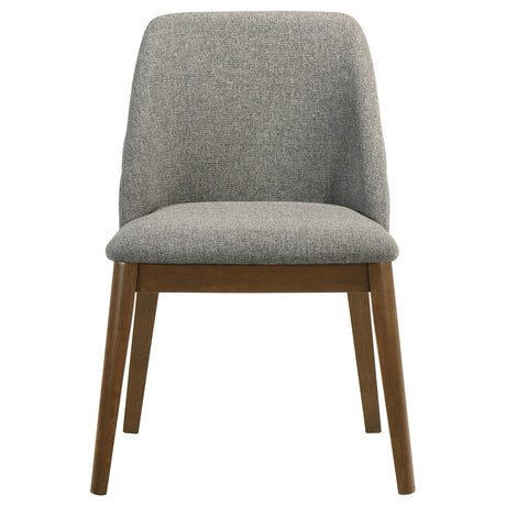 Franklin Grey/Dark Oak Upholstered Dining (Set of 2) - Ornate Home