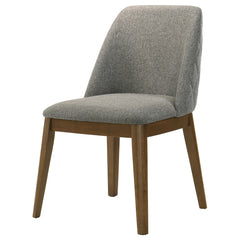 Franklin Grey/Dark Oak Upholstered Dining (Set of 2) - Ornate Home
