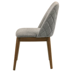 Franklin Grey/Dark Oak Upholstered Dining (Set of 2) - Ornate Home
