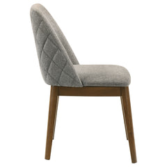 Franklin Grey/Dark Oak Upholstered Dining (Set of 2) - Ornate Home