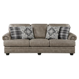 Franklin Mushroom Brown Sofa & Loveseat - Ornate Home