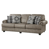Franklin Mushroom Brown Sofa & Loveseat - Ornate Home