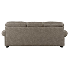 Franklin Mushroom Brown Sofa & Loveseat - Ornate Home