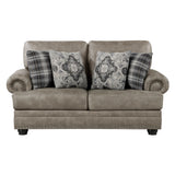 Franklin Mushroom Brown Sofa & Loveseat - Ornate Home