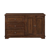 Franklin Walnut 4Pc Pack Full Bed Set - Ornate Home