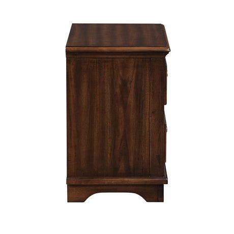 Franklin Walnut 4Pc Pack Full Bed Set - Ornate Home