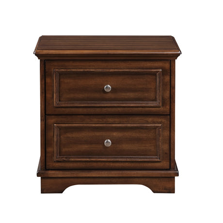 Franklin Walnut 4Pc Pack Full Bed Set - Ornate Home