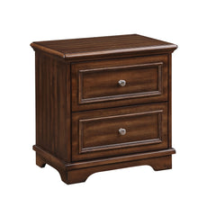 Franklin Walnut 4Pc Pack Full Bed Set - Ornate Home