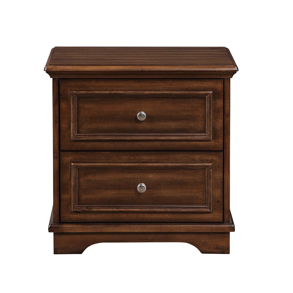 Franklin Walnut 4Pc Pack Queen Bed Set - Ornate Home