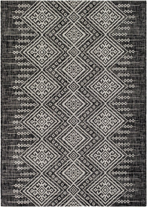 Frankville Black&White All Over Performance Outdoor Rug - Ornate Home